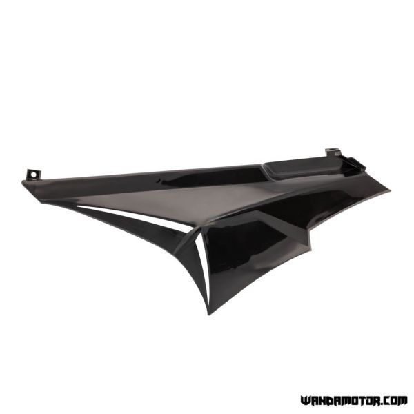 Side cover rear left Derbi Senda DRD/R/SM black-1